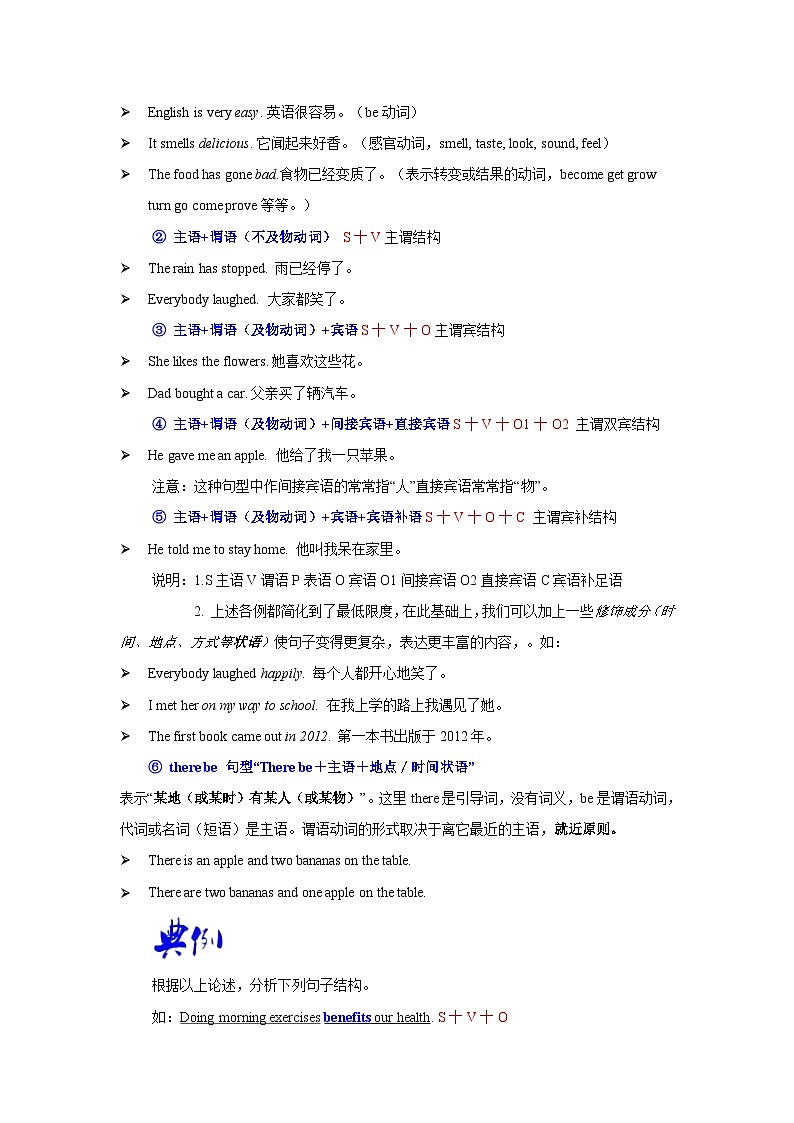 中考英语一轮复习语法一遍过语法专题十二 简单句（含解析）第2页