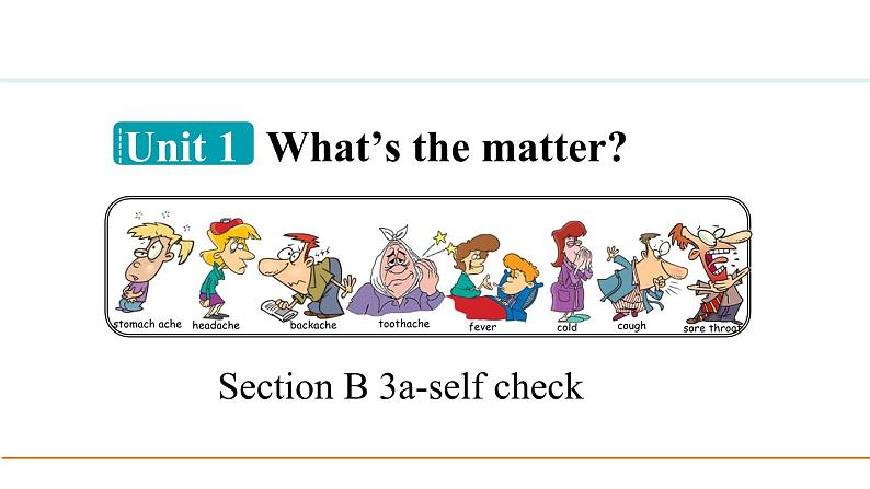 人教版八年级英语下册第一单元Section B 3a-Self Check课件第1页