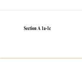人教版八年级英语下册第三单元Section A 1a-2d课件