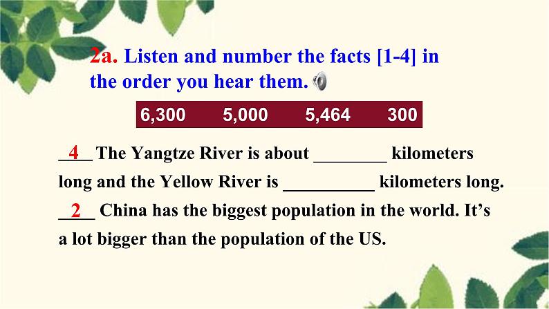 人教版英语八年级下册 Unit7 What’s the highest mountain in the world-Section A课件第8页