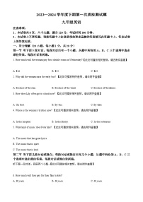 2024年河南省驻马店市泌阳县中考一模英语试题（含听力）（原卷版+解析版）