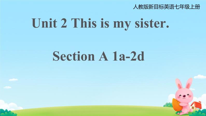 Unit 2 This is my sister. Section A  1a-2d课件01