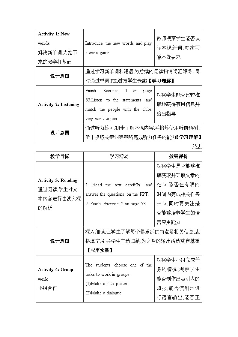 Lesson 20  Join Our Club!精品教案（冀教版七下）02