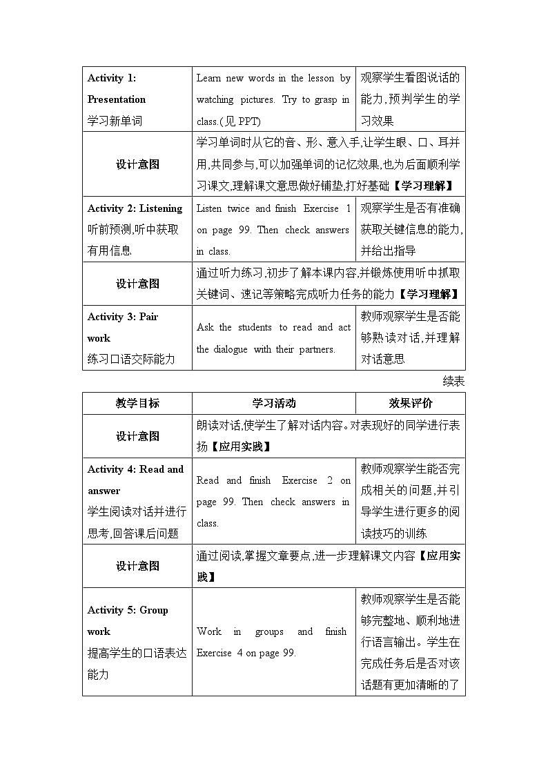Lesson 37  You Are What You Eat!精品教案（冀教版七下）02