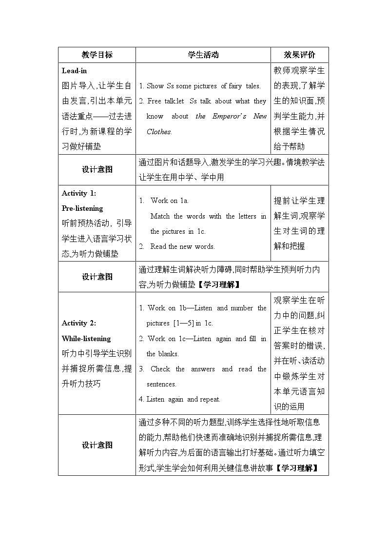 Unit 6  An old man tried to move the mountains第3课时Section B (1a—1d)教案（人教版八下）02