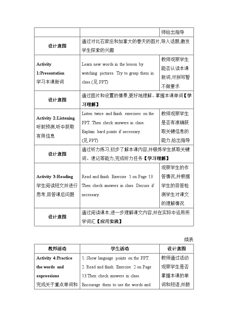 Lesson 6 Stories about Spring精品教案（冀教版八下）02