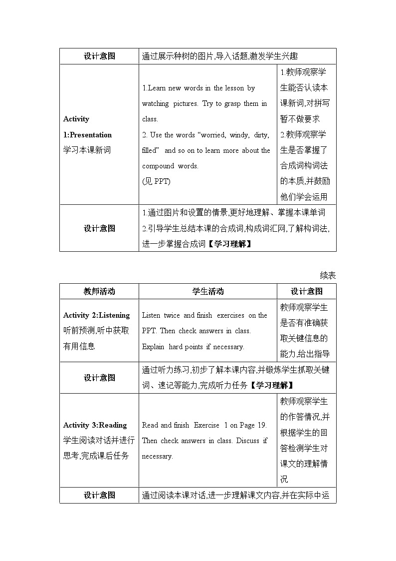 Lesson 7 Planting Trees精品教案（冀教版八下）02