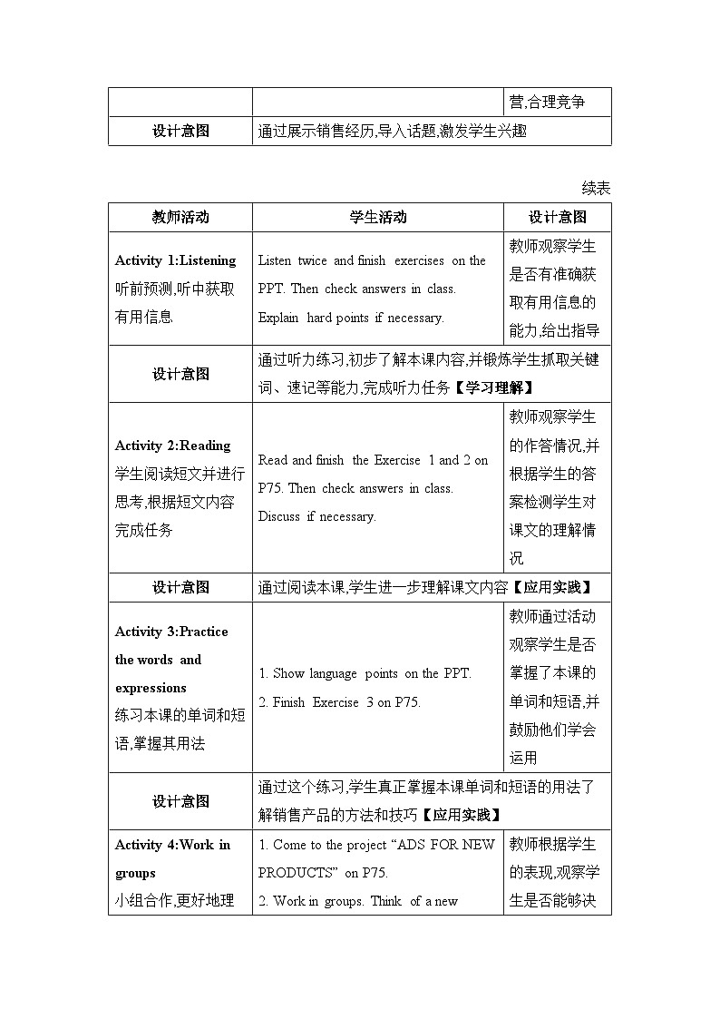 Lesson 29 How to Push a Product精品教案（冀教版八下）02