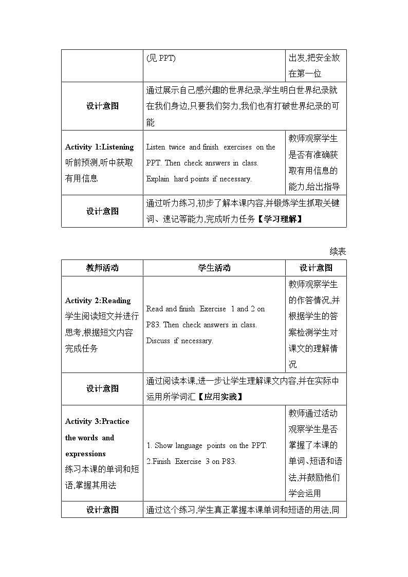 Lesson 31 Don't Fall, Danny!精品教案（冀教版八下）第2页