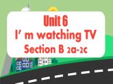 2024人教版Go for it!七年级下册英语Unit 6  I‘m watching TV Section B 2a-2c教学课件
