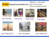 人教版初中英语8上Unit1 Where did you go on vacation Section A (Grammar Focus－3c) 课件+教案