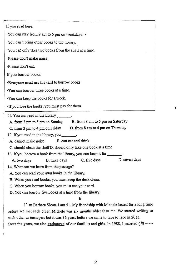 辽宁省沈阳市育源中学2023-2024学年七年级下学期4月月考英语试题02