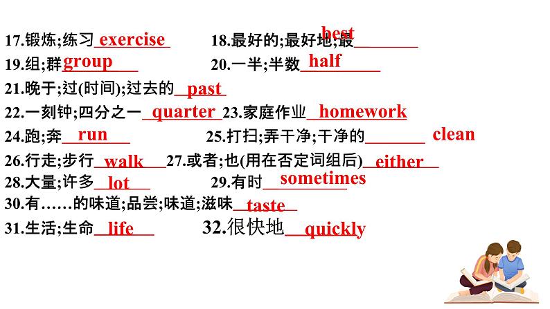 【期中讲练测】人教版七年级下册英语 专题01 Units 1-2 复习（考点串讲）课件06