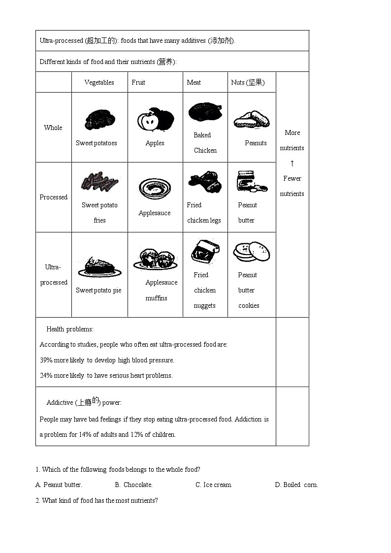 2024年山东省济南市章丘区中考一模英语试题（原卷版+解析版）03