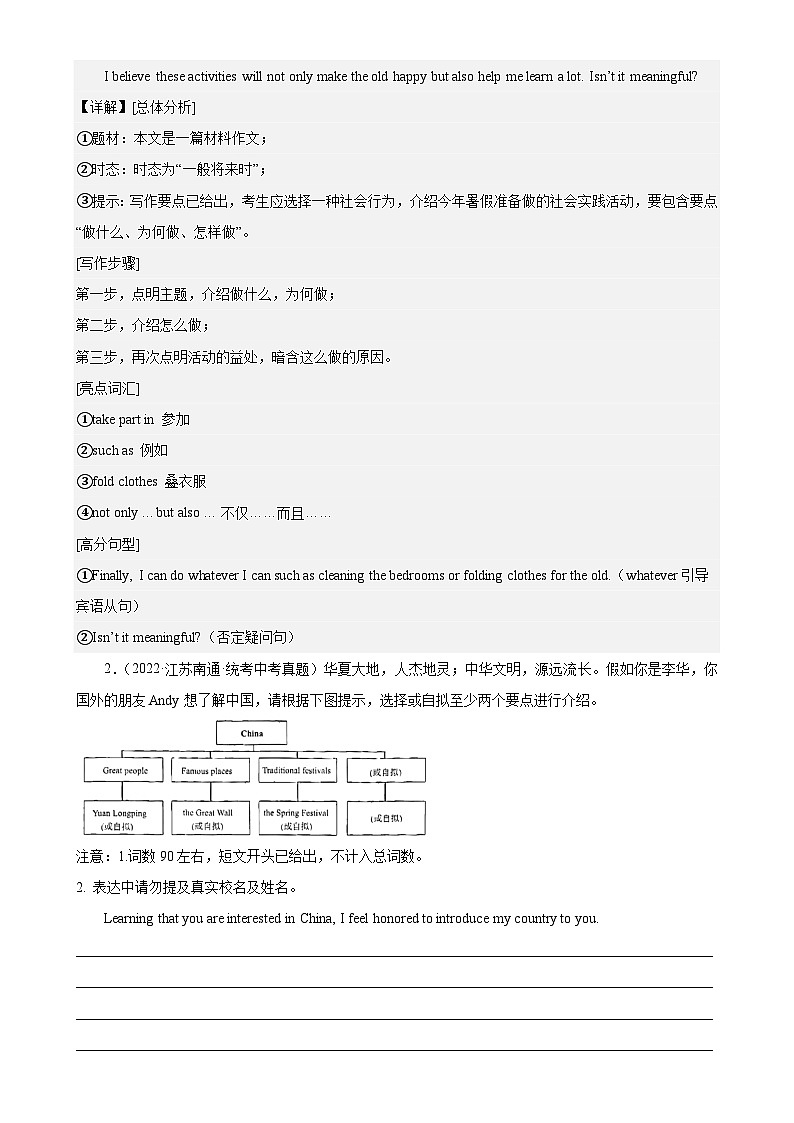 专题33 书面表达-备战2024年中考英语常考语法点+题型练习(中考真题+名校最新真题)(江苏专用)第2页