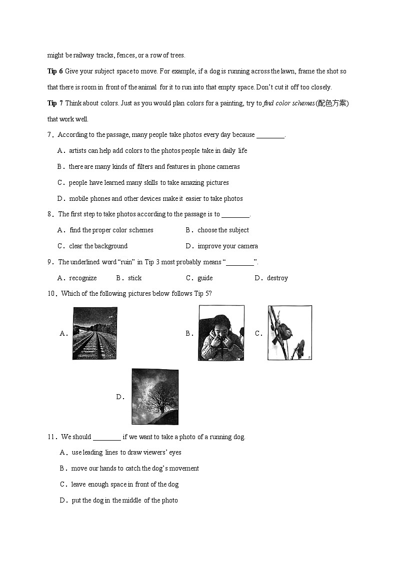 专题04 阅读理解之说明文15篇（名校模拟+地区真题）-冲刺2024年中考英语必考题型终极预测（上海专用）第3页