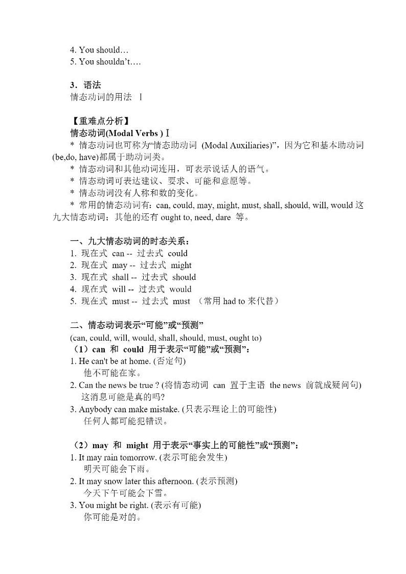 八年级英语下册Unit2 单元知识讲解02