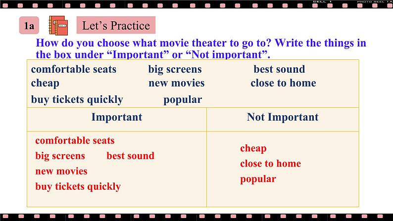 人教版初中英语8上Unit4What's the best movie theater Section A(1a－2d)课件+教案+音频08