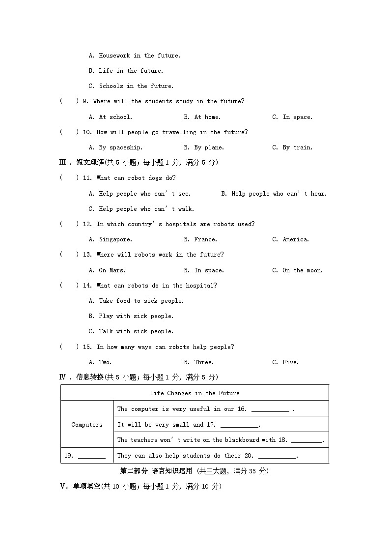 Module 4 综合素质评价第2页