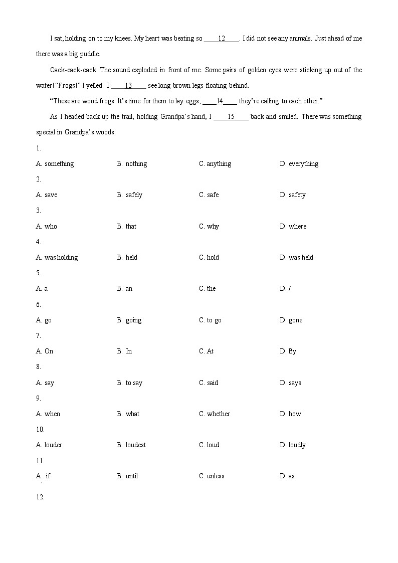 2024年广东省广州市花都区中考一模英语试题（原卷版+解析版）02
