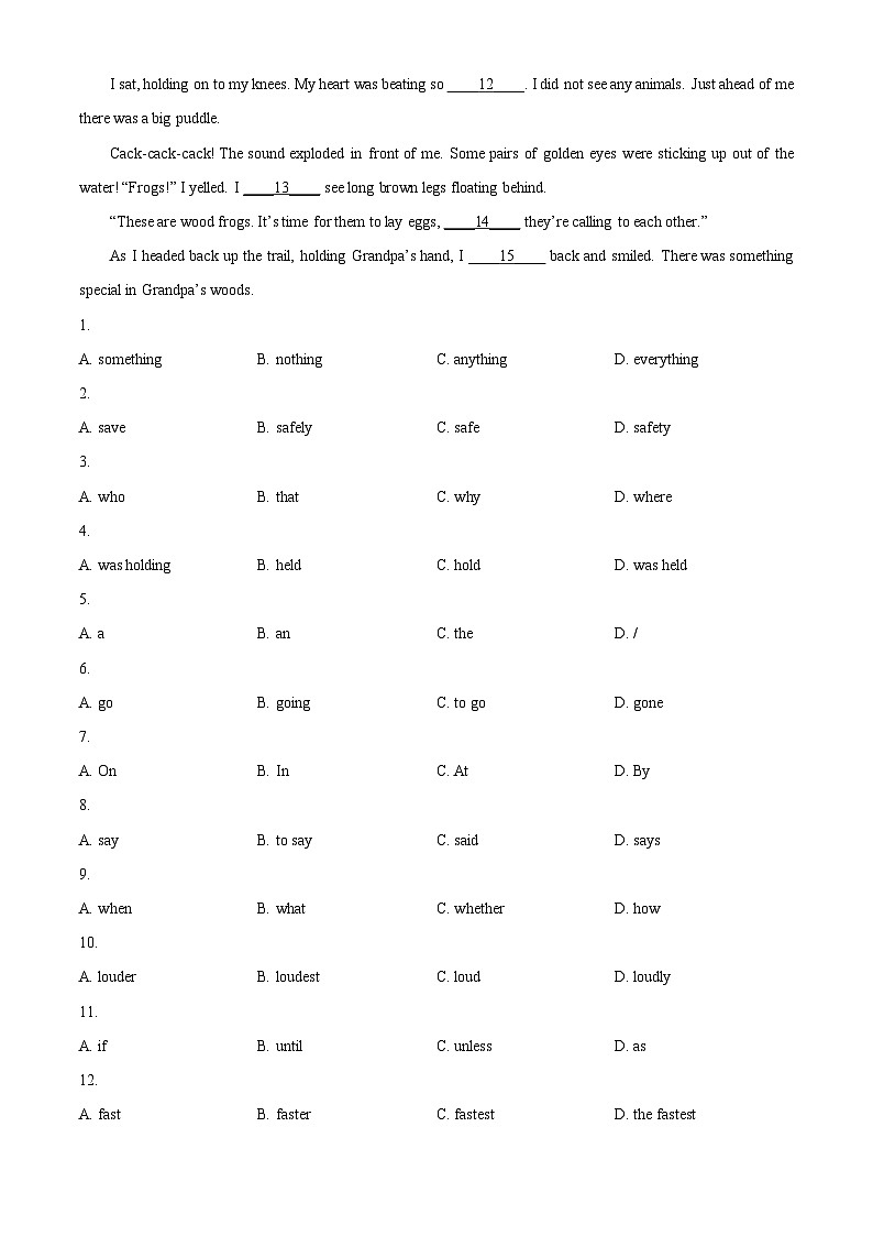 2024年广东省广州市花都区中考一模英语试题（原卷版+解析版）02