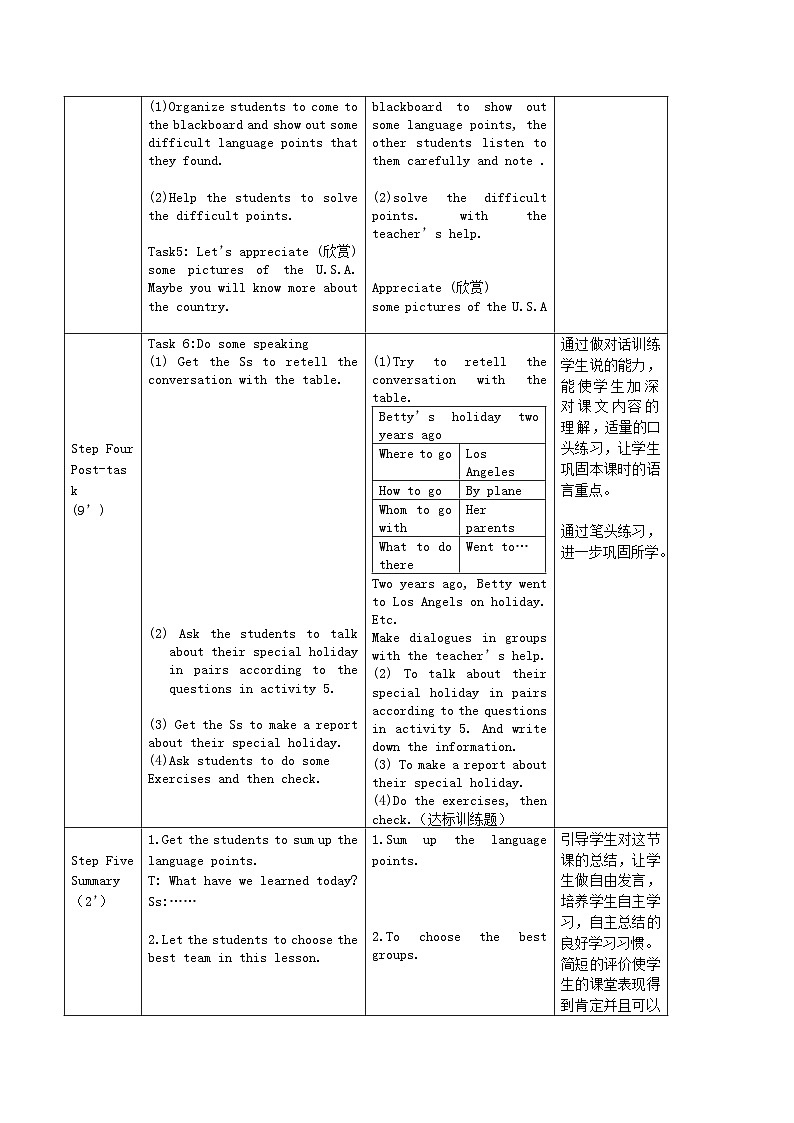 2024七年级英语下册Module10Aholidayjourney教学设计（表格式外研版）第3页