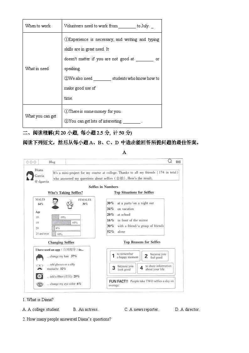 2024年山东省德州市乐陵市宁津县联考中考一模英语试题（原卷版+解析版）03