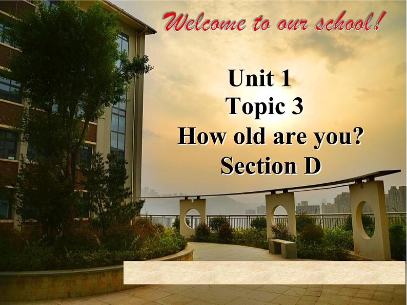 仁爱版英语七年级上册 Unit 1 Topic 3 Section D 课件01