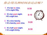 仁愛版英語七年級上冊 Unit 4  having fun Topic 3. What time is it now課件