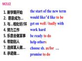 外研版（新标准）初中英语七年级下册Module1-Module12重点短语的课件