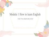 外研版（新标准）初中英语八年级上册Module1-Unit 2说课课件