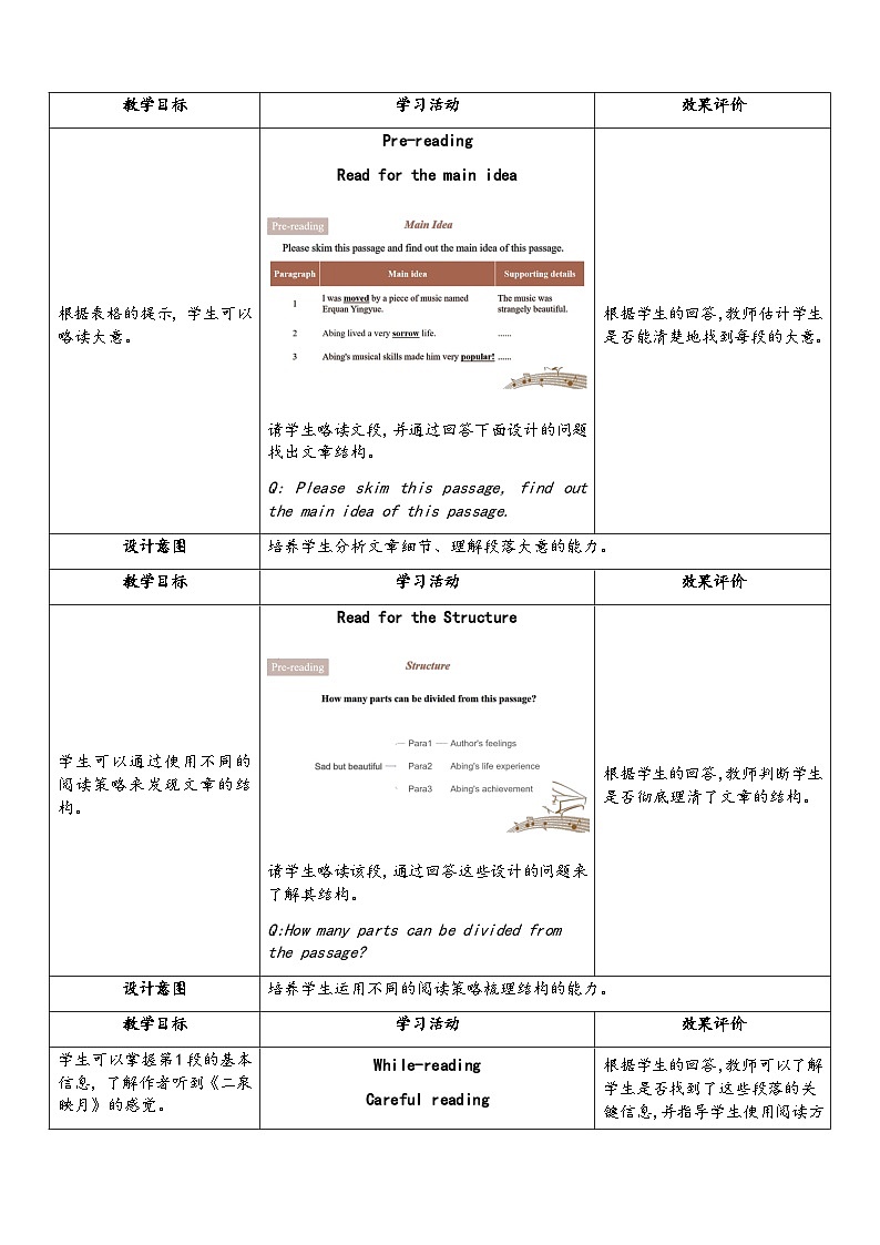 Unit  9 Section B 2a-2e Sad but beautiful教案  人教版九年级英语全册第3页
