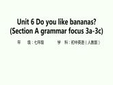 Unit+6+Do+you+like+bananas？Section+A+Grammar+focus+3a—3c-教学课件+2023-2024学年人教版英语七年级上册+