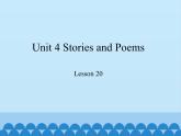 冀教版英语九年级全一册 Unit 4  Stories and Poems Lesson 20_ 课件