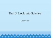 冀教版英語九年級(jí)全一冊(cè) Unit 5  Look into Science Lesson 30_ 課件