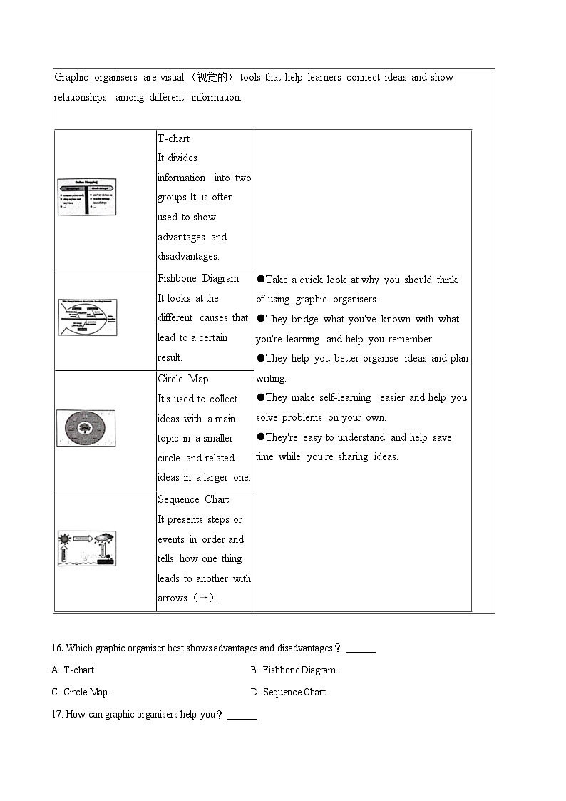 2024年浙江省温州市中考英语一模试卷（含详细答案解析）03