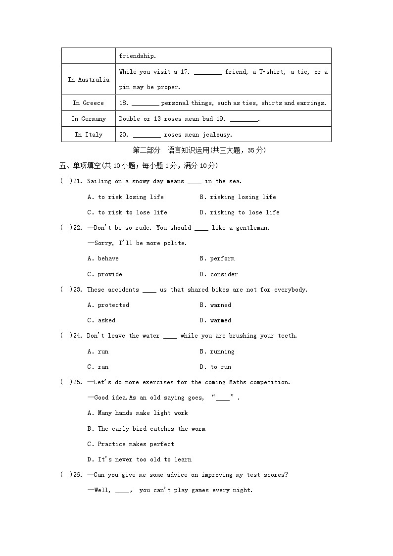 2024八年级英语下册Unit5Goodmanners学情评估试卷（附答案牛津译林版）03