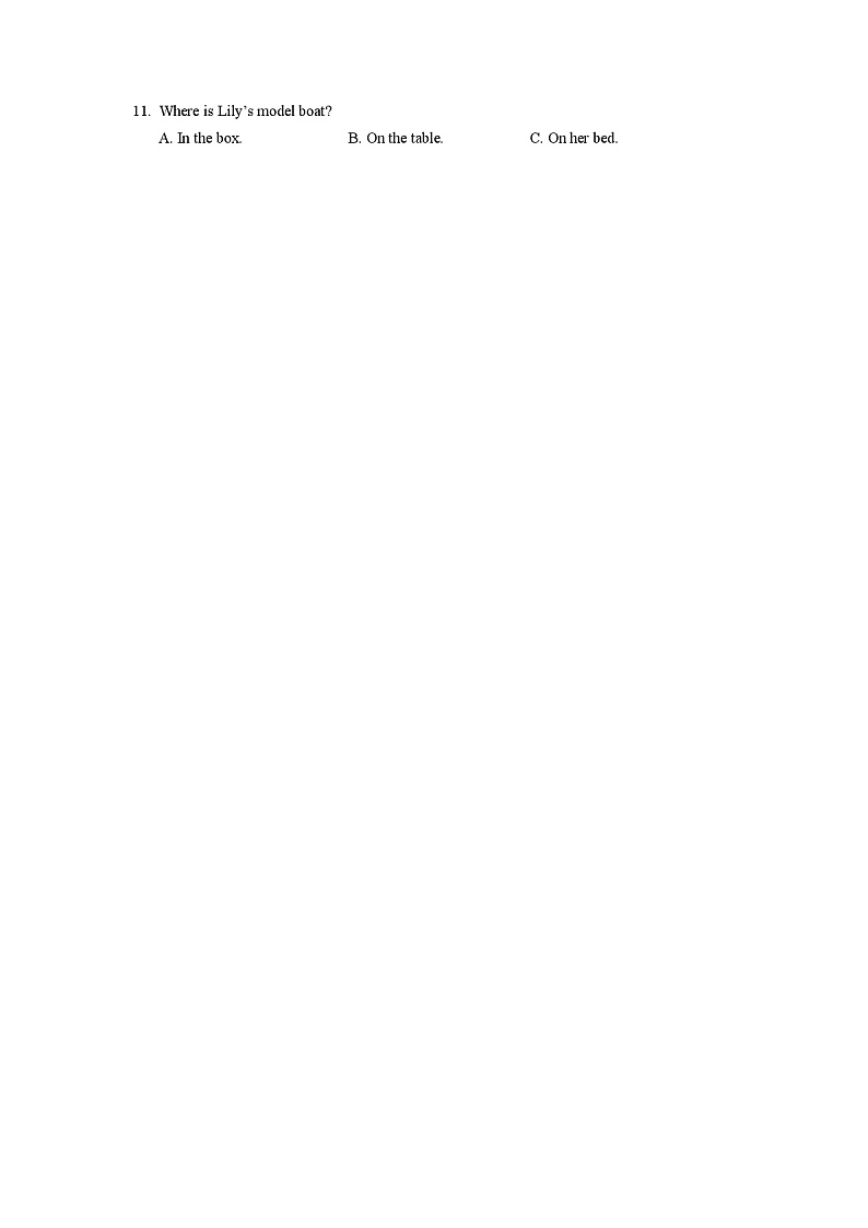 2024年春人教版英语七年级下册期中试卷(含答案)第2页