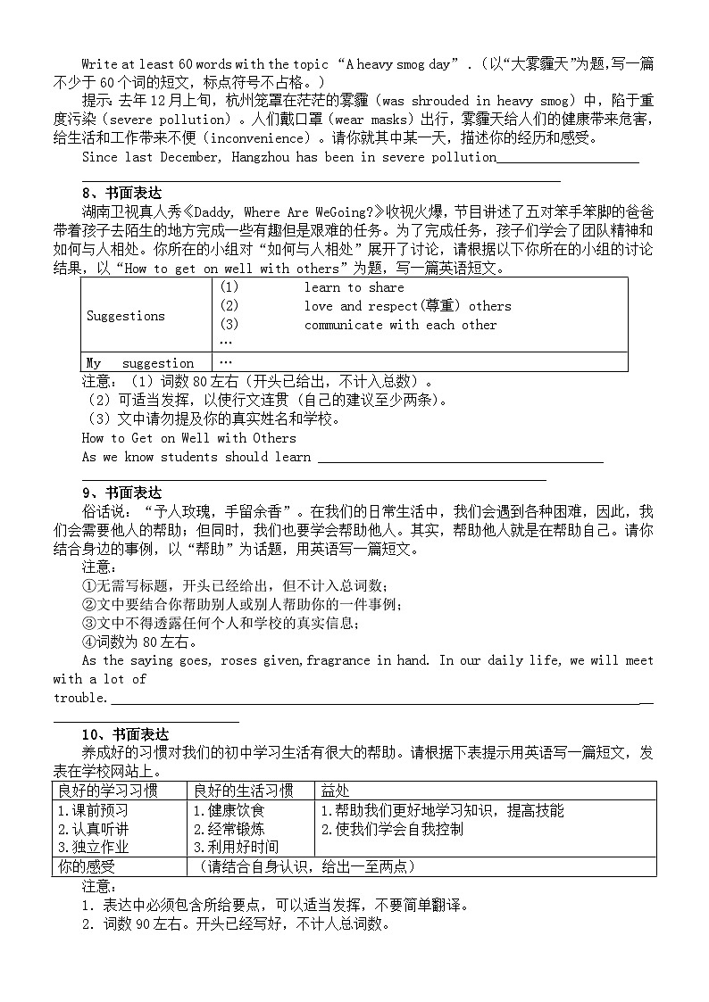 初中英语2024届中考热点话题作文范文（共15篇）第3页