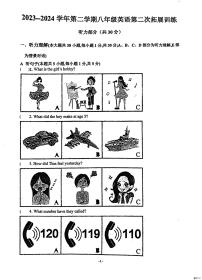 广东省惠州市惠阳区第一中学2023-2024学年八年级下学期5月期中考试英语试题