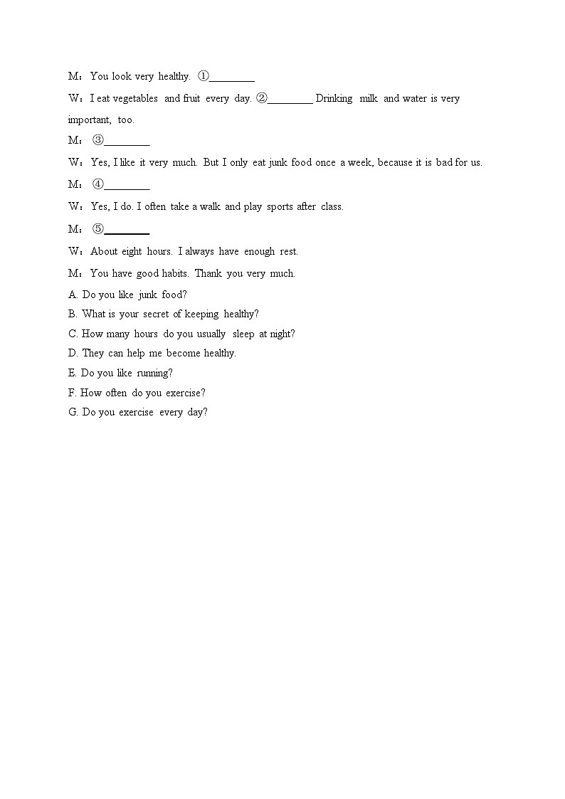 （1）Unit 1 Spring is Coming!—八年级下册冀教版英语优选100题(含答案)第3页