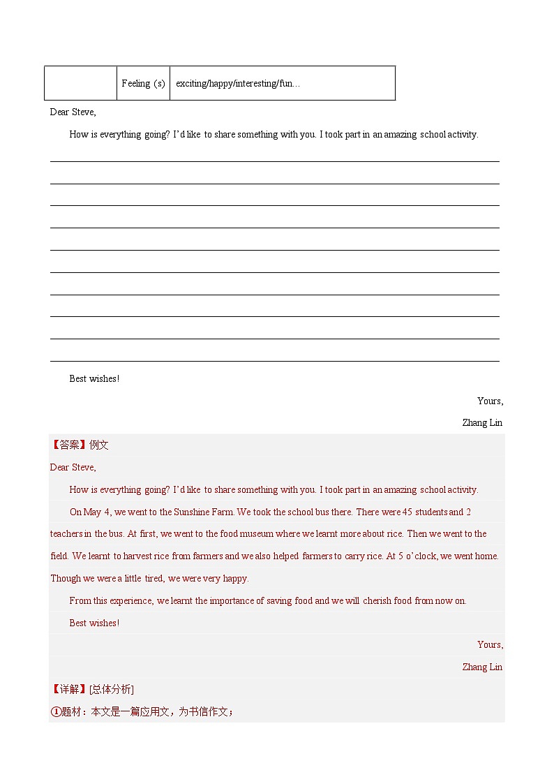 专题16 文体活动-2024年中考英语写作分类指导(解析版）第3页