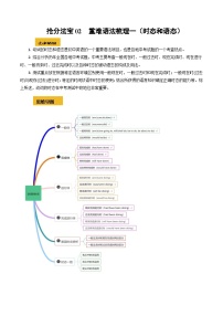 抢分法宝02 重难语法梳理一（时态和语态）-备战2024年中考英语抢分秘籍试卷