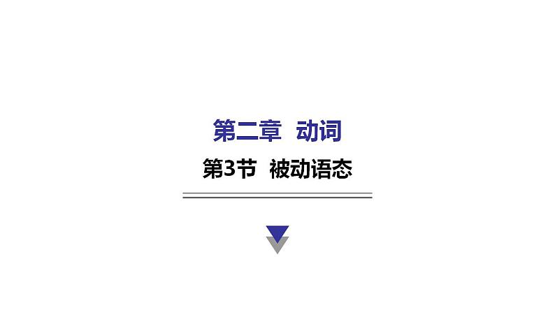 外研版中考英语复习第二章动词第三节被动语态教学课件第1页