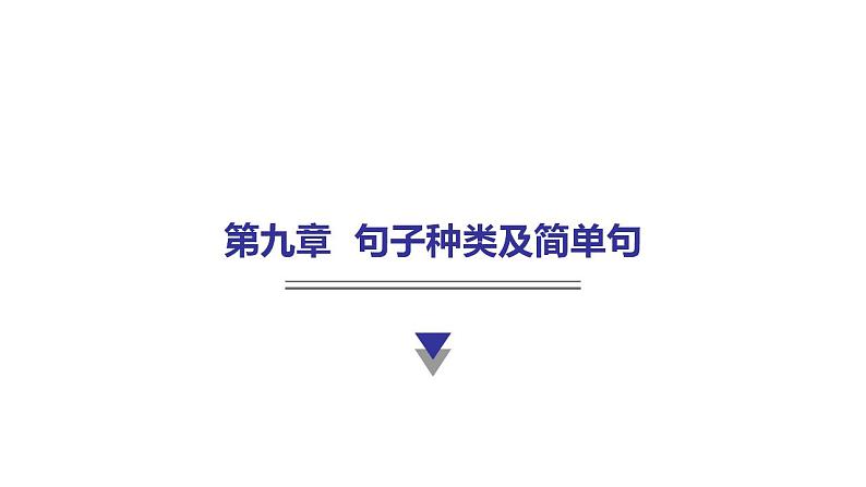 外研版中考英语复习第九章句子种类及简单句教学课件第1页