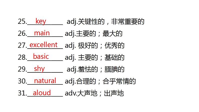 外研版中考英语复习第五节八年级上册Module 1~Module 3课件第7页