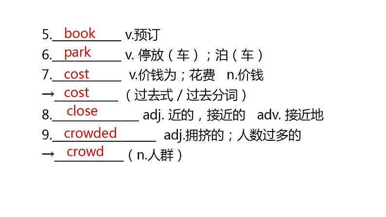 外研版中考英语复习第六节八年级上册Module 4~Module 6课件第3页