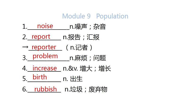 外研版中考英语复习第七节八年级上册Module 7~Module 9课件第7页