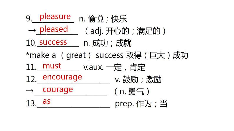 外研版中考英语复习第十一节八年级下册Module 5~Module 6课件07