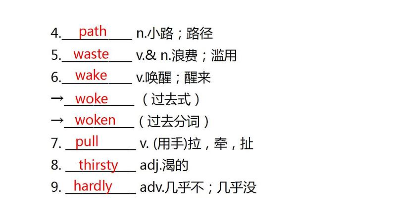 外研版中考英语复习第十二节八年级下册Module 7~Module 8课件05